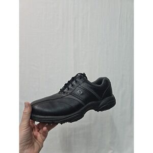 Footjoy Greenjoys 45471 Black Leather Soft Spikes‎ Cleat Golf Shoes Men's 7 M